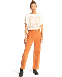 3 Gold - Pantalon en velours pour Femme Beige F3PT01BIF2 Billabong