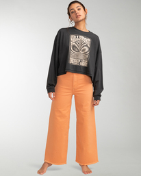 3 Free Fall 2022 - Pantalón de pata ancha para Mujer Naranja F3PT03BIF2 Billabong
