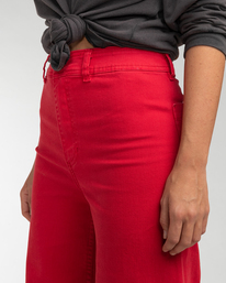 4 Free Fall - Pantalón de pata ancha para Mujer Rojo F3PT03BIF2 Billabong