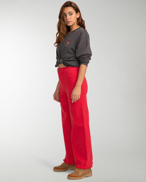 1 Free Fall - Pantalón de pata ancha para Mujer Rojo F3PT03BIF2 Billabong