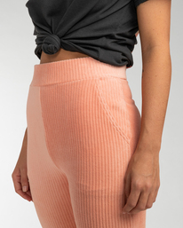 4 Hit A Cord - Pantalon côtelé pour Femme Rose F3PV07BIF2 Billabong