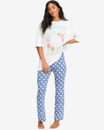0 Going High - Pantalon en maille évasé pour Femme Bleu F3PV22BIF2 Billabong