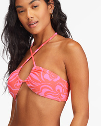 5 Shas A Trip Ruched Bandeau - Haut de bikini pour Femme Rouge F3ST22BIF2 Billabong