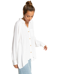 1 Isabel - Chemise manches longues en jacquard pour Femme Marron F3TP07BIF2 Billabong