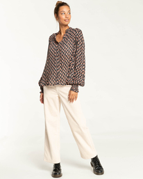 4 By Night - Blusa de manga larga para Mujer Negro F3TP09BIF2 Billabong