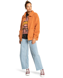 2 My Cozy - Sherpa- Fleece mit Reißverschluss für Frauen  F3WA05BIF2 Billabong