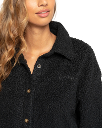 2 Story Teller - Jacke aus Sherpa- Fleece für Frauen Schwarz F3WA07BIF2 Billabong