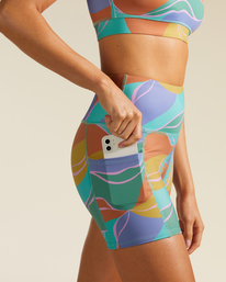 4 Summit 5" - Wielrennersbroek voor Dames Green F3WK02BIF2 Billabong