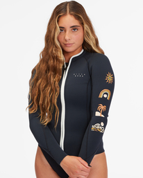 3 1mm Peeky Natural - Neoprene Wetsuit Jacket for Women Black F41F22BIF2 Billabong