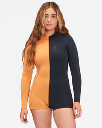 2 2/2mm Spring Fever 2022 - Langärmeliger Springsuit für Frauen Braun F42F31BIF2 Billabong