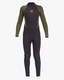 0 3/2mm Intruder - Back-Zip-Neoprenanzug für Jungen Schwarz F43B93BIF2 Billabong