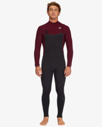 13 3/2mm Revolution - Chest Zip Wetsuit for Men Red F43M37BIF2 Billabong