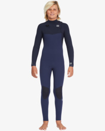 3 4/3mm Furnace Comp - Combinaison de surf zip poitrine pour Garçon 8 - 14 Bleu F44B51BIF2 Billabong