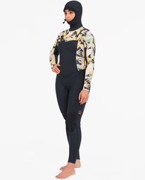 3 4/3mm Salty Dayz 2022 - Combinaison de surf à capuche avec zip poitrine pour Femme Noir F44F11BIF2 Billabong
