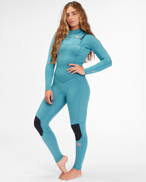 1 4/3mm Synergy 2022 - Combinaison de surf zip poitrine pour Femme Bleu F44F34BIF2 Billabong