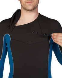 12 4/3mm Absolute 2022 - Chest-Zip-Neoprenanzug für Männer Grün F44M24BIF2 Billabong