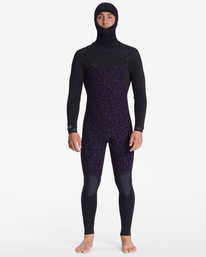 7 4/3mm Furnace Comp - Hooded Chest Zip Wetsuit for Men Black F44M29BIF2 Billabong