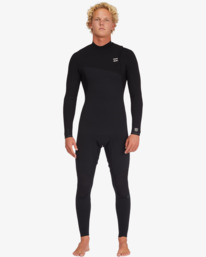 12 4/3mm Furnace Comp - Chest Zip Wetsuit for Men Black F44M46BIF2 Billabong