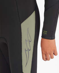 6 5/4mm Absolute - Hooded Chest Zip Wetsuit for Boys 8 - 14 Brown F45B36BIF2 Billabong