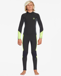 1 5/4mm Absolute - Back-Zip-Neoprenanzug für Jungen Grau F45B39BIF2 Billabong