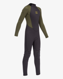 5 5/4mm Intruder - Wetsuit met een Achterrits voor Jongens Black F45B95BIF2 Billabong