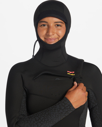 3 5/4mm Synergy - Wetsuit met een borstrits en capuchon voor Dames Black F45F36BIF2 Billabong