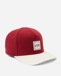 3 Stacked Up - Snapback Cap voor Heren Red F5CM02BIF2 Billabong