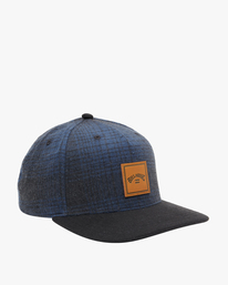 3 Stacked Up - Snapback Cap voor Heren Blue F5CM02BIF2 Billabong
