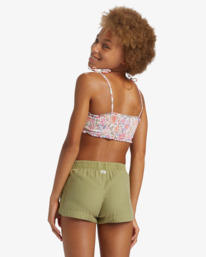 2 Mad For You Elastic Waist Shorts Green G203JMAD Billabong