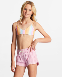1 Mad For You Elastic Waist Shorts Pink G203JMAD Billabong