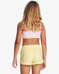 2 Mad For You Elastic Waist Shorts Yellow G203JMAD Billabong