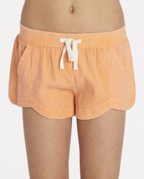 1 Mad For You Elastic Waist Shorts Orange G203JMAD Billabong