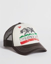 7 Girls' Pitstop Jr Trucker Hat White GAHTHPIT Billabong