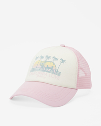 1 Girls' Pitstop Jr Trucker Hat Pink GAHTHPIT Billabong