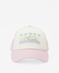 2 Girls' Pitstop Jr Trucker Hat Pink GAHTHPIT Billabong