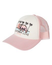 3 Girls' Pitstop Jr Trucker Hat Multicolor GAHTHPIT Billabong