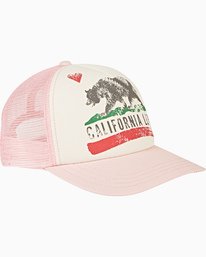 2 Girls' Pitstop Jr Trucker Hat Brown GAHTHPIT Billabong