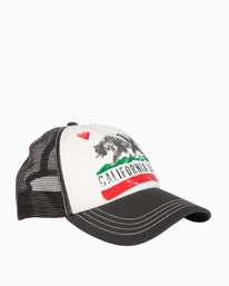 2 Girls' Pitstop Jr Trucker Hat Grey GAHTHPIT Billabong