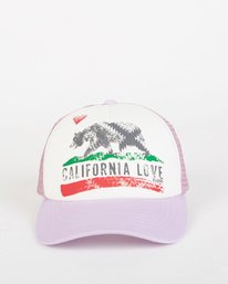 1 Girls' Pitstop Jr Trucker Hat Purple GAHTHPIT Billabong