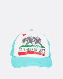 1 Girls' Pitstop Jr Trucker Hat Green GAHTHPIT Billabong