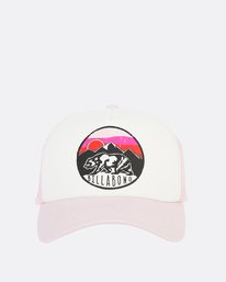 0 Girls' Pitstop Jr Trucker Hat Red GAHTHPIT Billabong