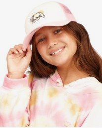 2 Girls' Pitstop Jr Trucker Hat Pink GAHTHPIT Billabong