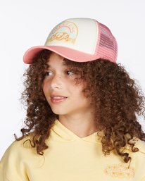 1 Girls' Pitstop Jr Trucker Hat Pink GAHTHPIT Billabong