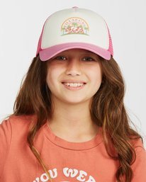 0 Girls' Pitstop Jr Trucker Hat Orange GAHTHPIT Billabong