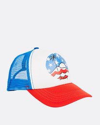 2 Girls' Ohana Trucker Hat Red GAHWQBOH Billabong