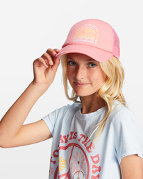0 Girls' Ohana Trucker Hat Pink GAHWQBOH Billabong