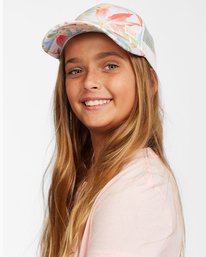 1 Girls' Shenanigans Trucker Hat Orange GAHWQBSH Billabong
