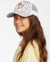 0 Girls' Shenanigans Trucker Hat White GAHWQBSH Billabong