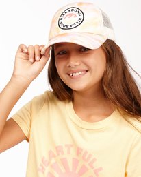0 Girls' Shenanigans Trucker Hat White GAHWQBSH Billabong