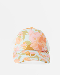 2 Girls' Shenanigans Trucker Hat Blue GAHWQBSH Billabong